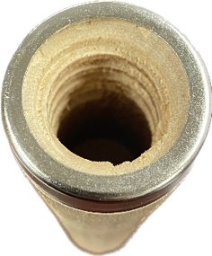 Wood tip cone with acme thread